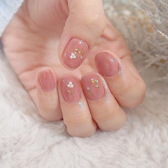 Hoa khô nail Yapas mix màu cánh to nhỏ ẩn gel cao cấp Sticker hoa lá khô trang trí móng chuyên nghiệp