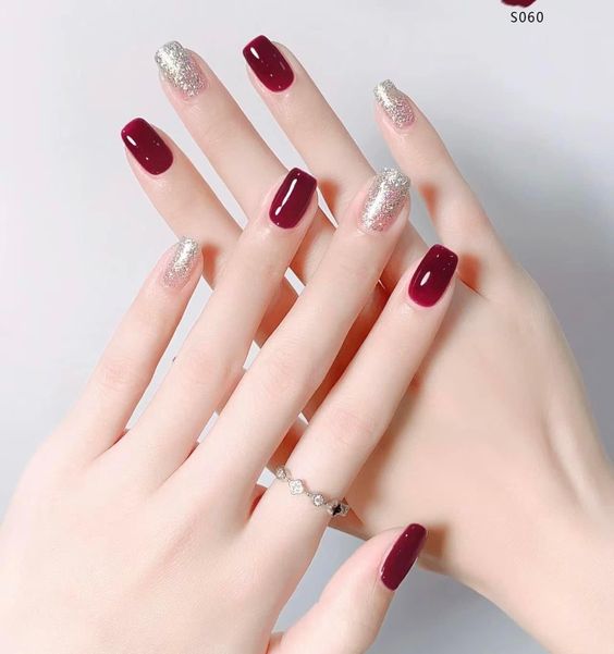 Set 24 móng tay giả hình trái dưa hấu DY160, Bộ móng tay giả trong suốt, mẫu  nail ngắn vuông, Nail xinh đơn giản | Lazada.vn