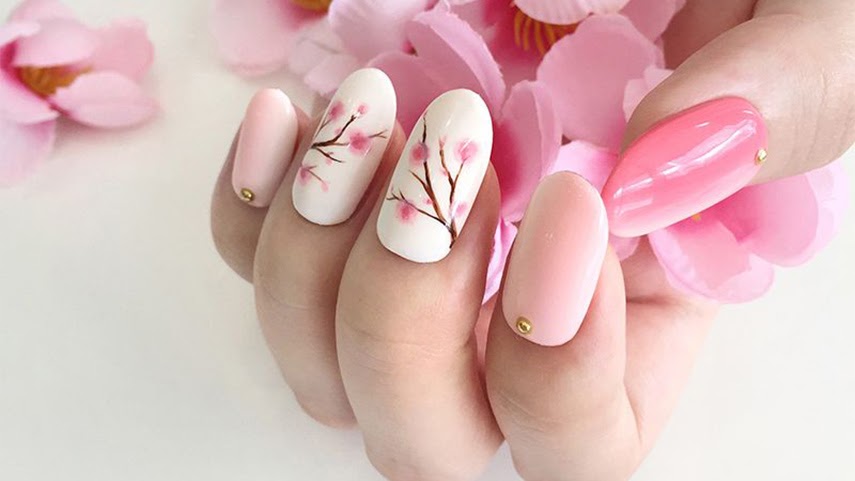 Rạng rỡ đón xuân với 5 mẫu nail đắp bột đẹp cho cô nàng móng ngắn